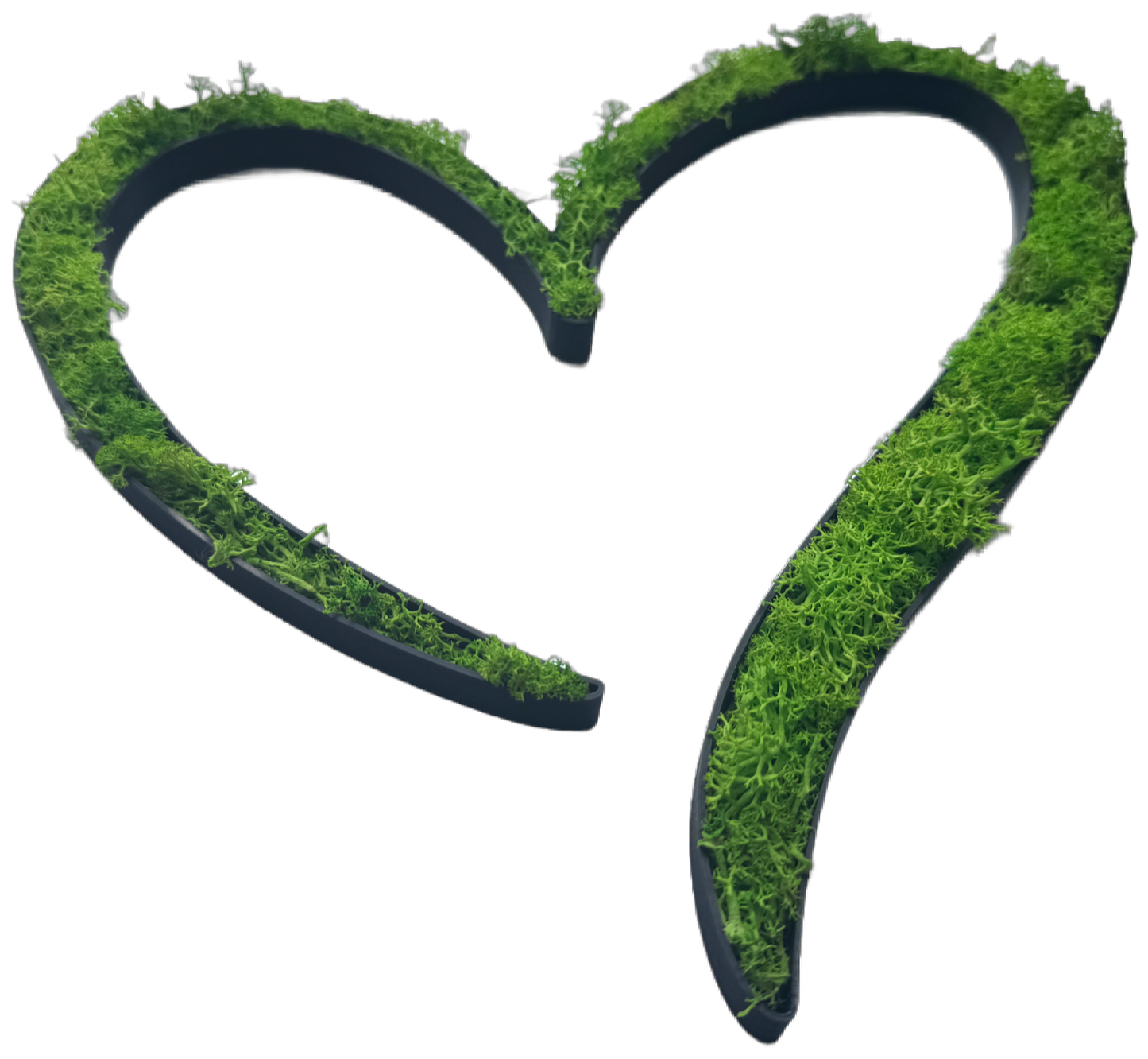 Moos Herz Wanddeko – natürliches Moosbild Herz | moderne Wanddekoration