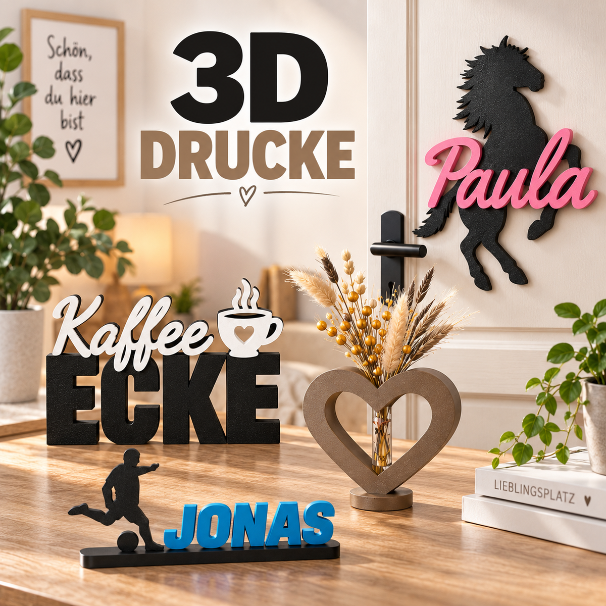 3D-Druck Türschilder & Deko Artikel