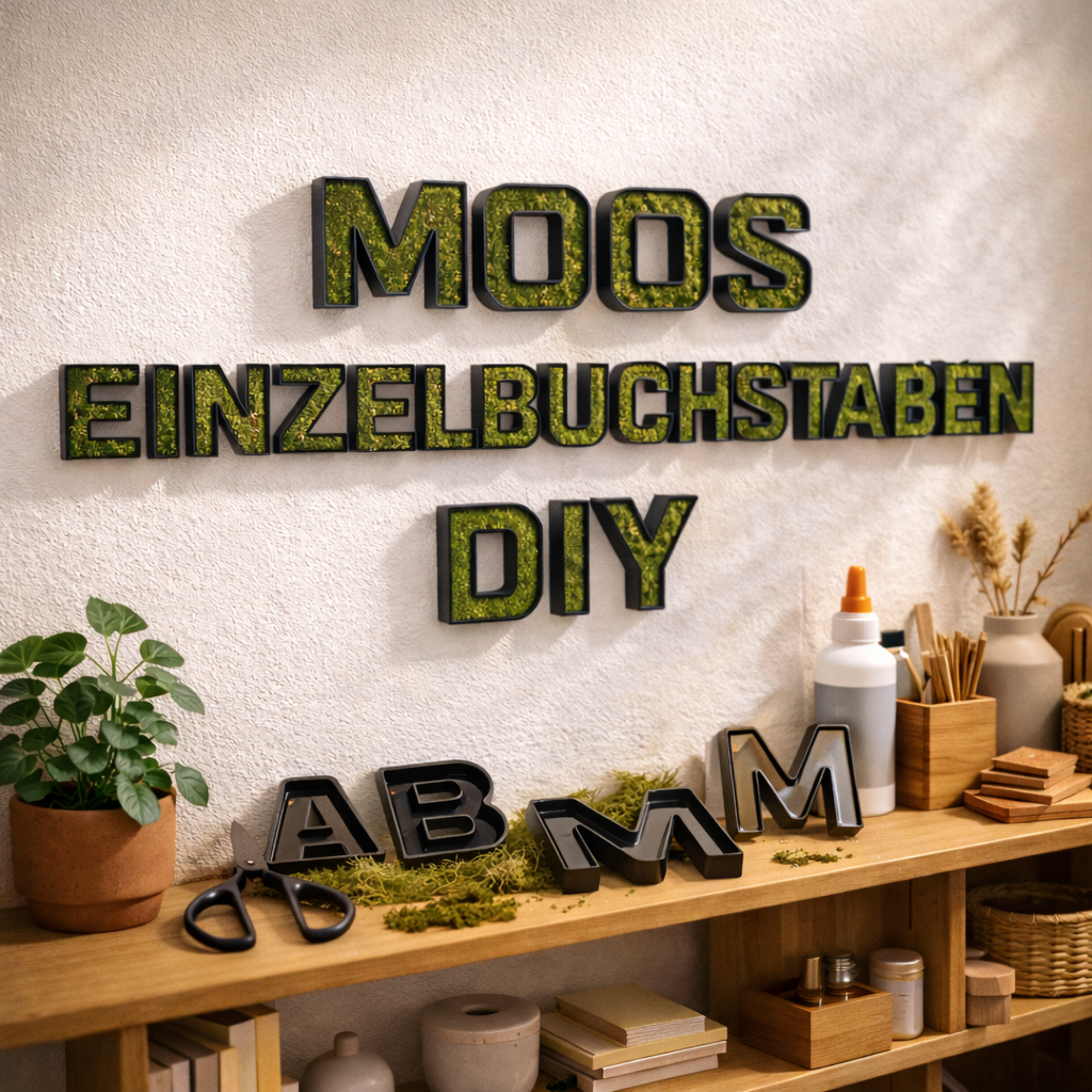 Moos Einzelbuchstaben Rahmen DIY