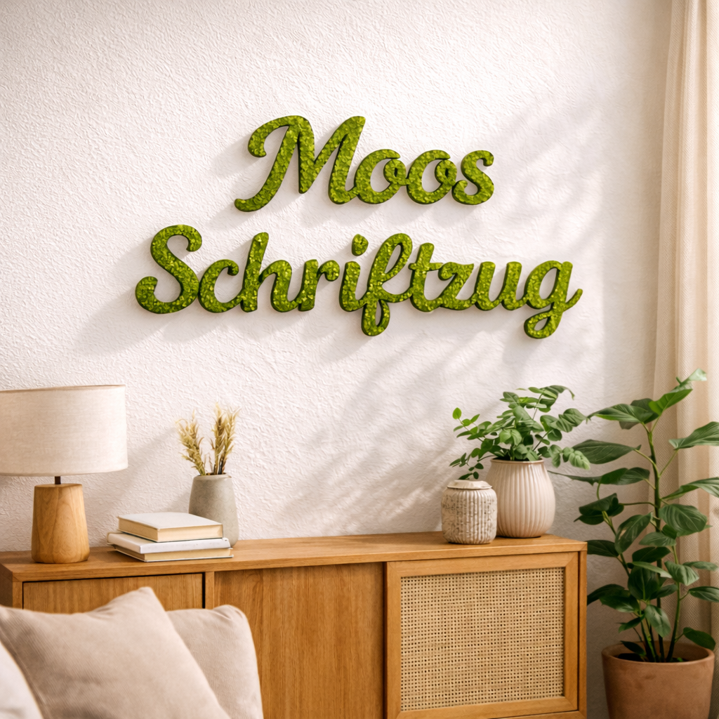 Moos Schriftzug