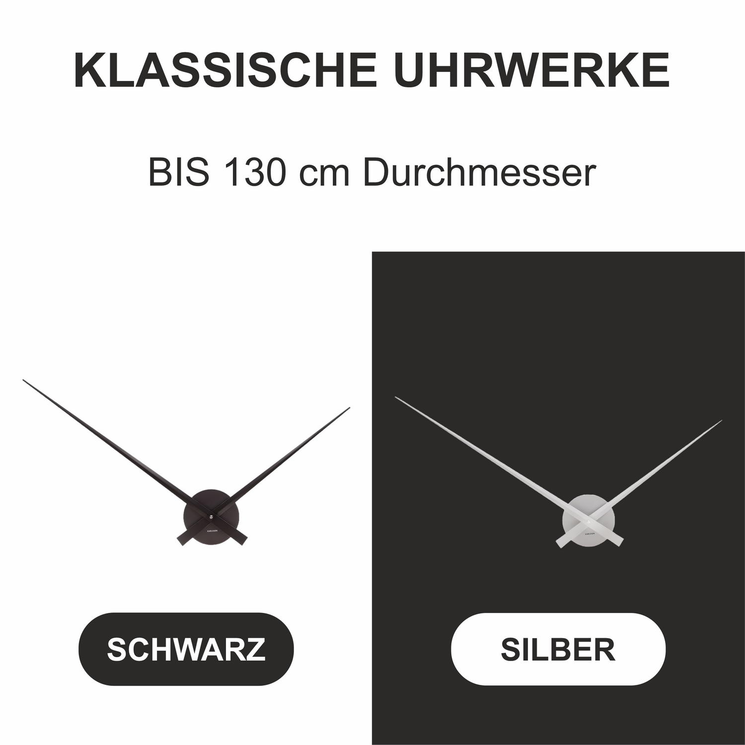 Karlsson Uhrwerke für Uhren bis ca. 130 cm