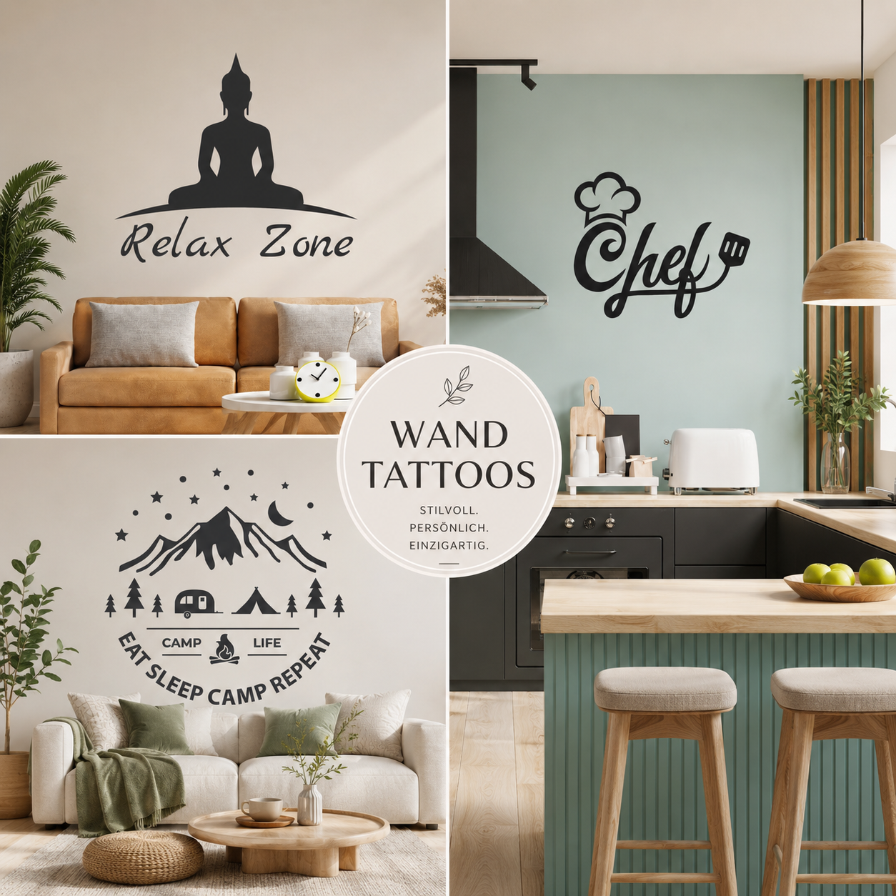 Wandtattoos & Wandaufkleber | Stilvolle Wanddeko für Zuhause