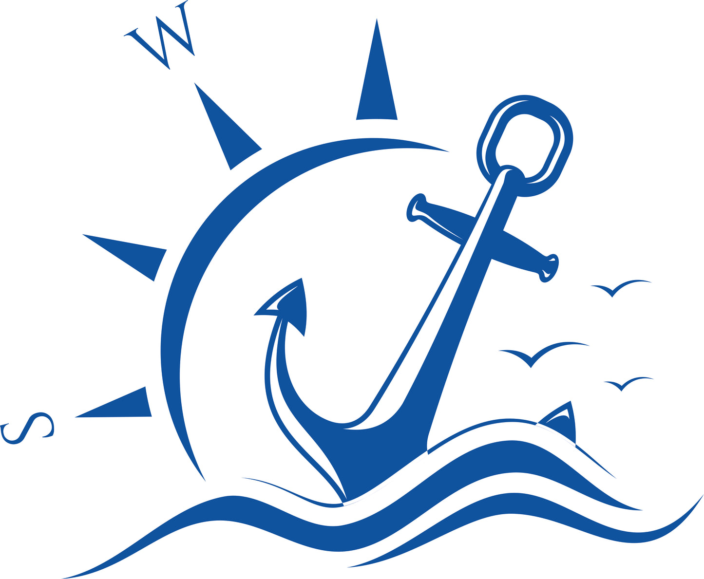 Wandtattoo Anker maritim als Wanddeko im Wohnraum