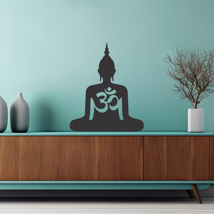 Wandtattoo Buddha Motivansicht in Folienoptik