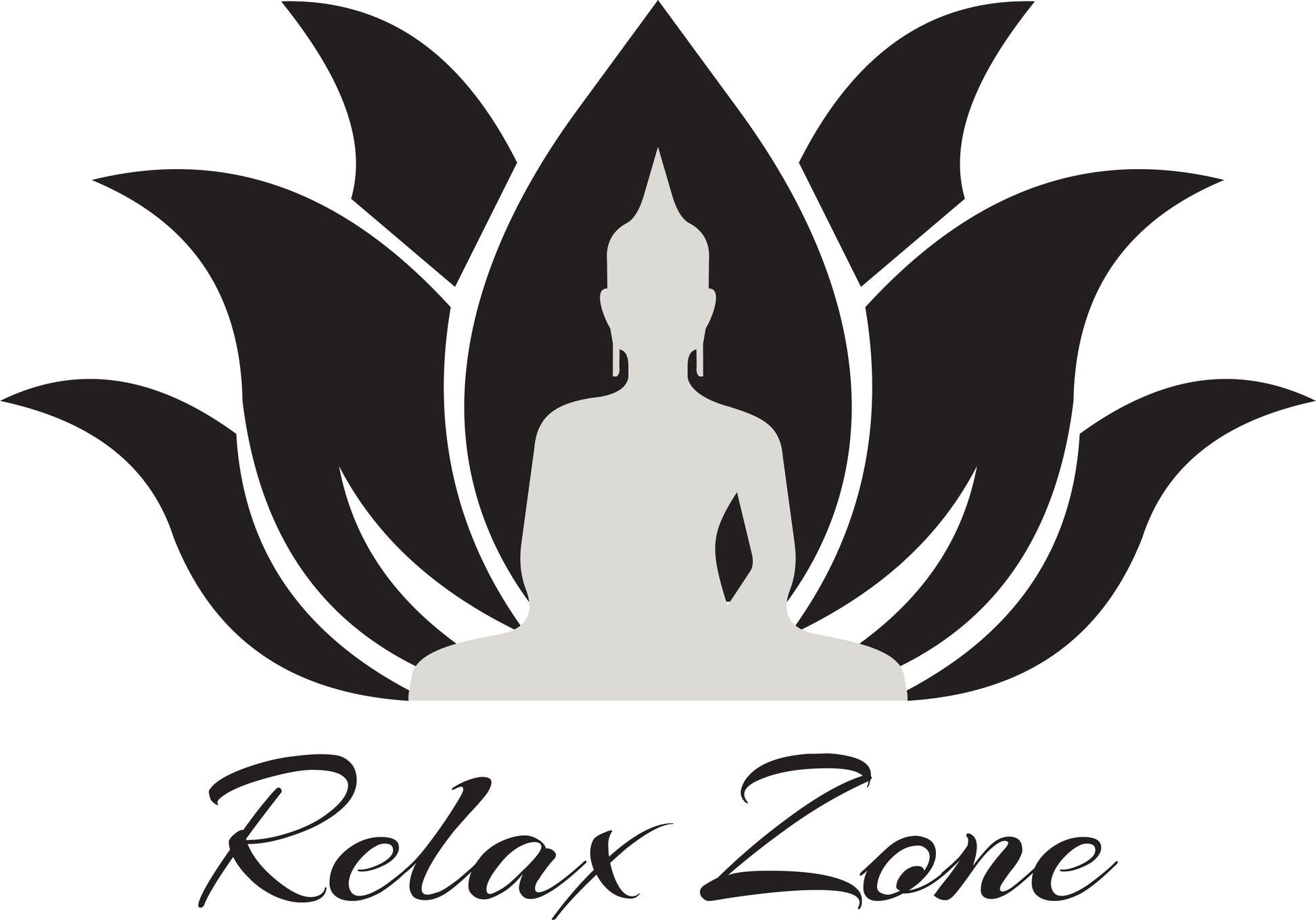 Wandtattoo Buddha mit Lotusblume als Wanddeko im Wohnraum