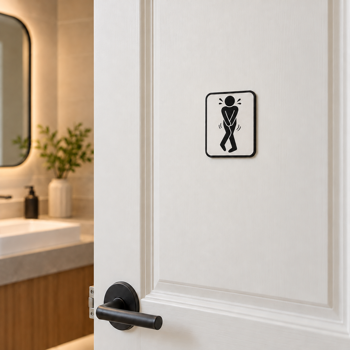 3D WC Türschild Mann und Frau – Toiletten-Piktogramme – Produktansicht