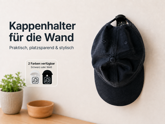 3D Kappenhalter für Caps zur Wandmontage – Produktansicht