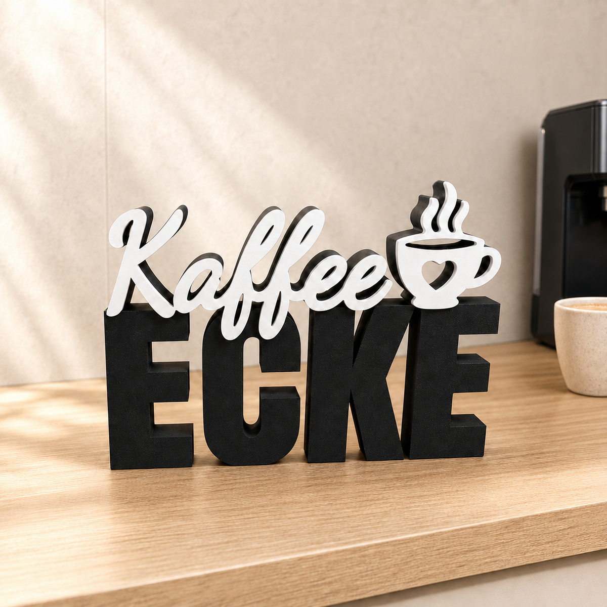 3D Schriftzug Kaffeeecke zum Aufstellen – Produktansicht