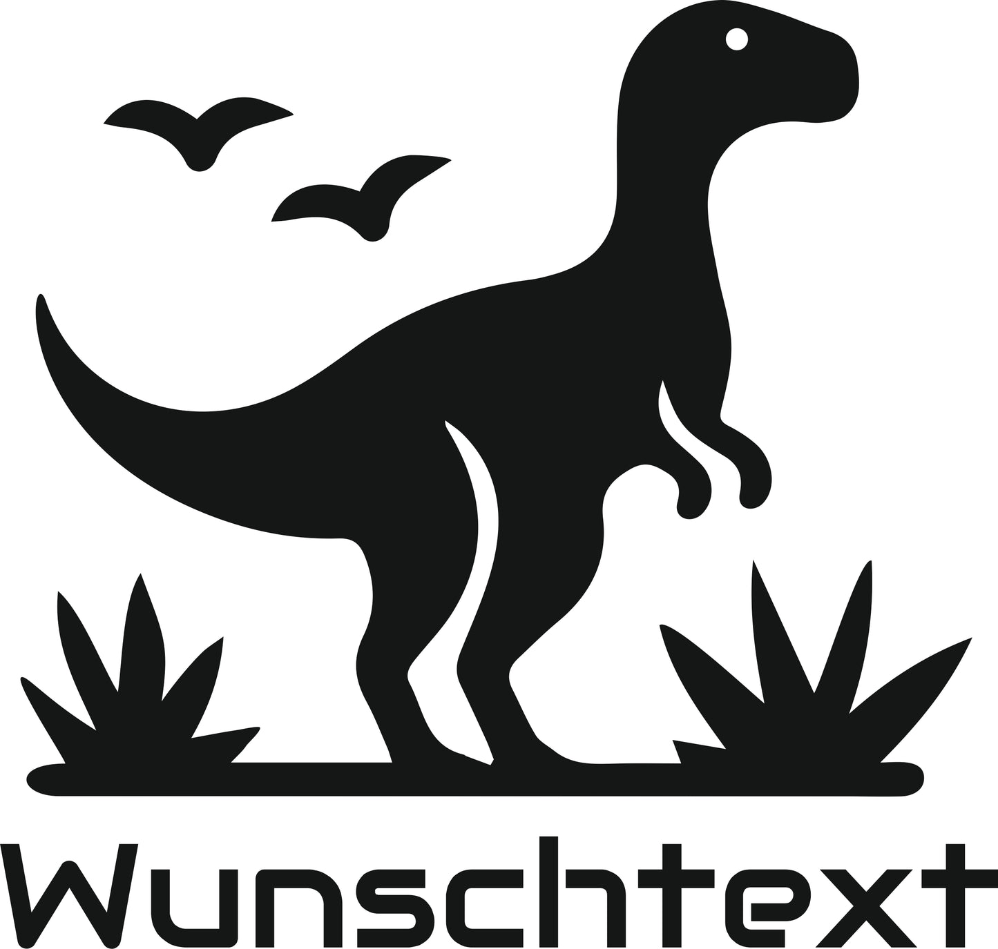 Wandtattoo Dino mit Name – personalisiert