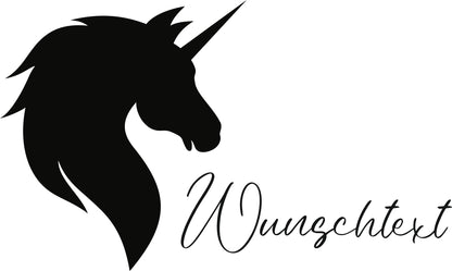 Wandtattoo Einhorn mit Namen – personalisiert