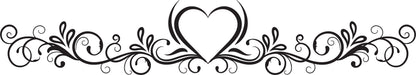 Wandtattoo Herz Ornament als Wanddeko im Wohnraum