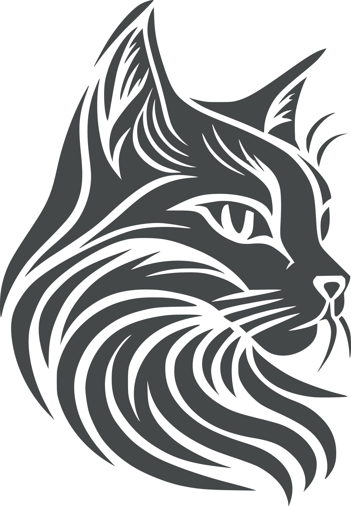 Wandtattoo Katze als Wanddeko im Wohnraum