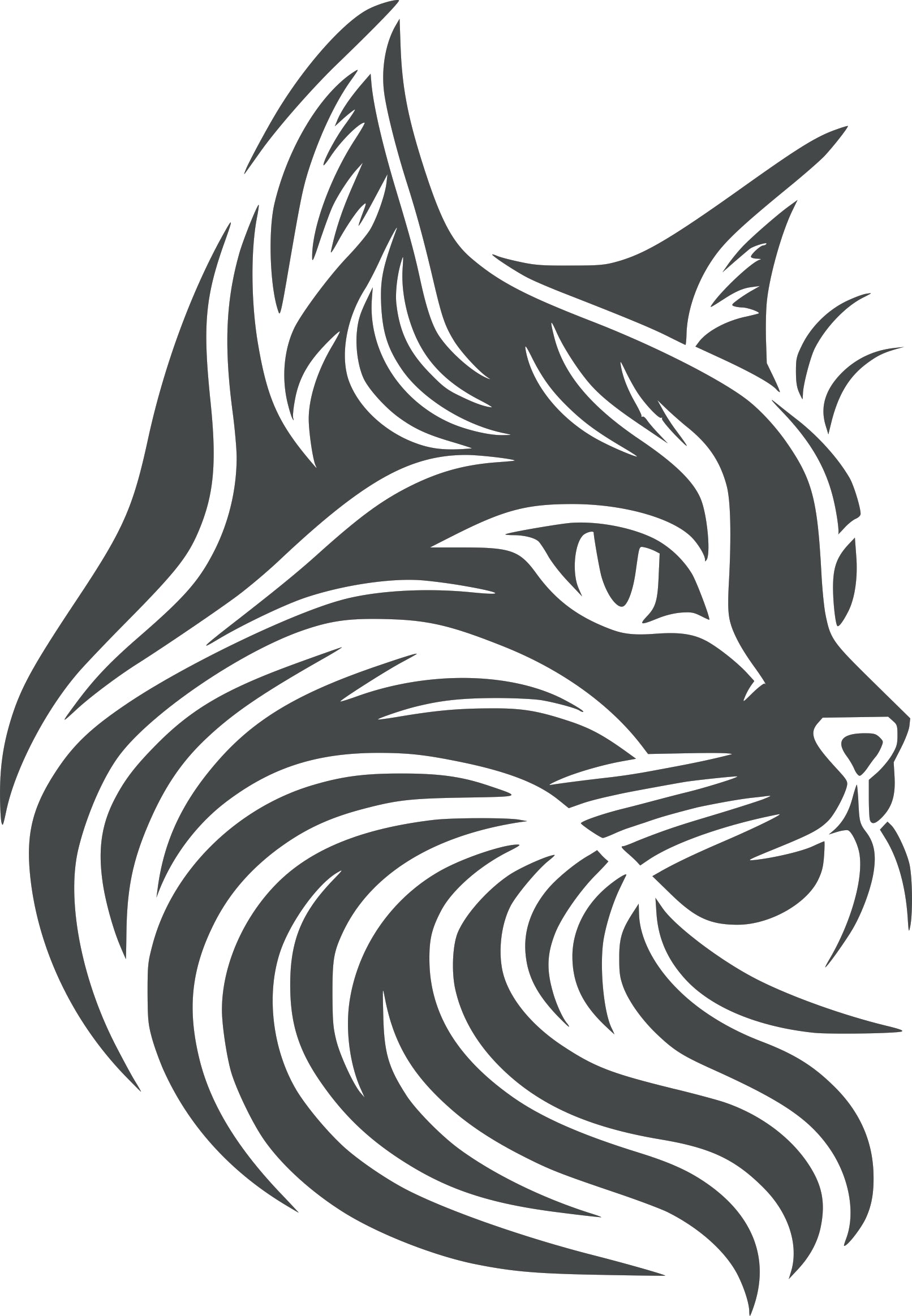 Wandtattoo Katze als Wanddeko im Wohnraum