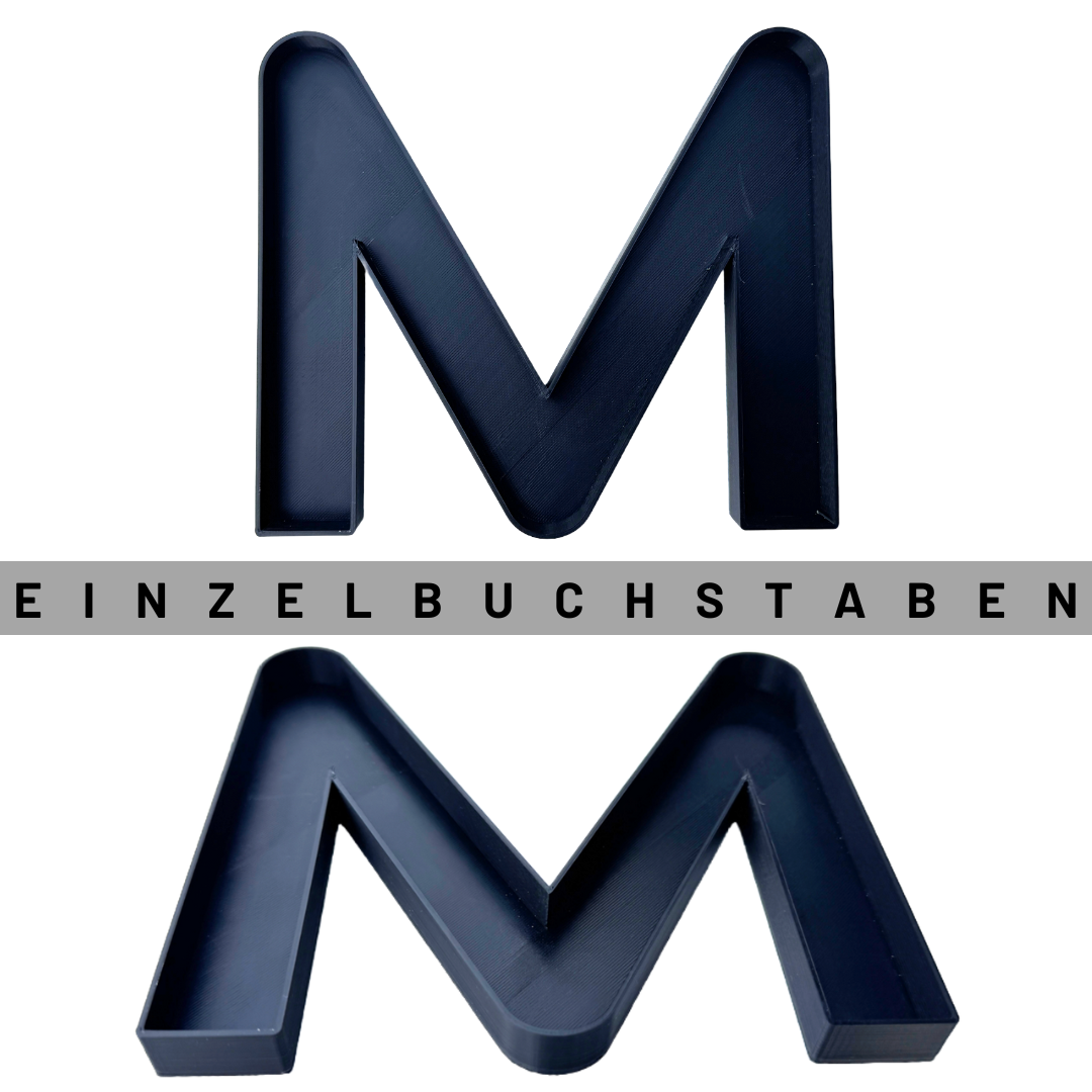 DIY Moos Buchstabe ohne Füllung aus PLA zum Selbstgestalten