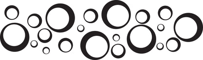 Wandtattoo Kreise als Wanddeko im Wohnraum