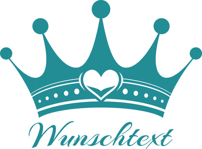 Wandtattoo Krone mit Namen – personalisiert