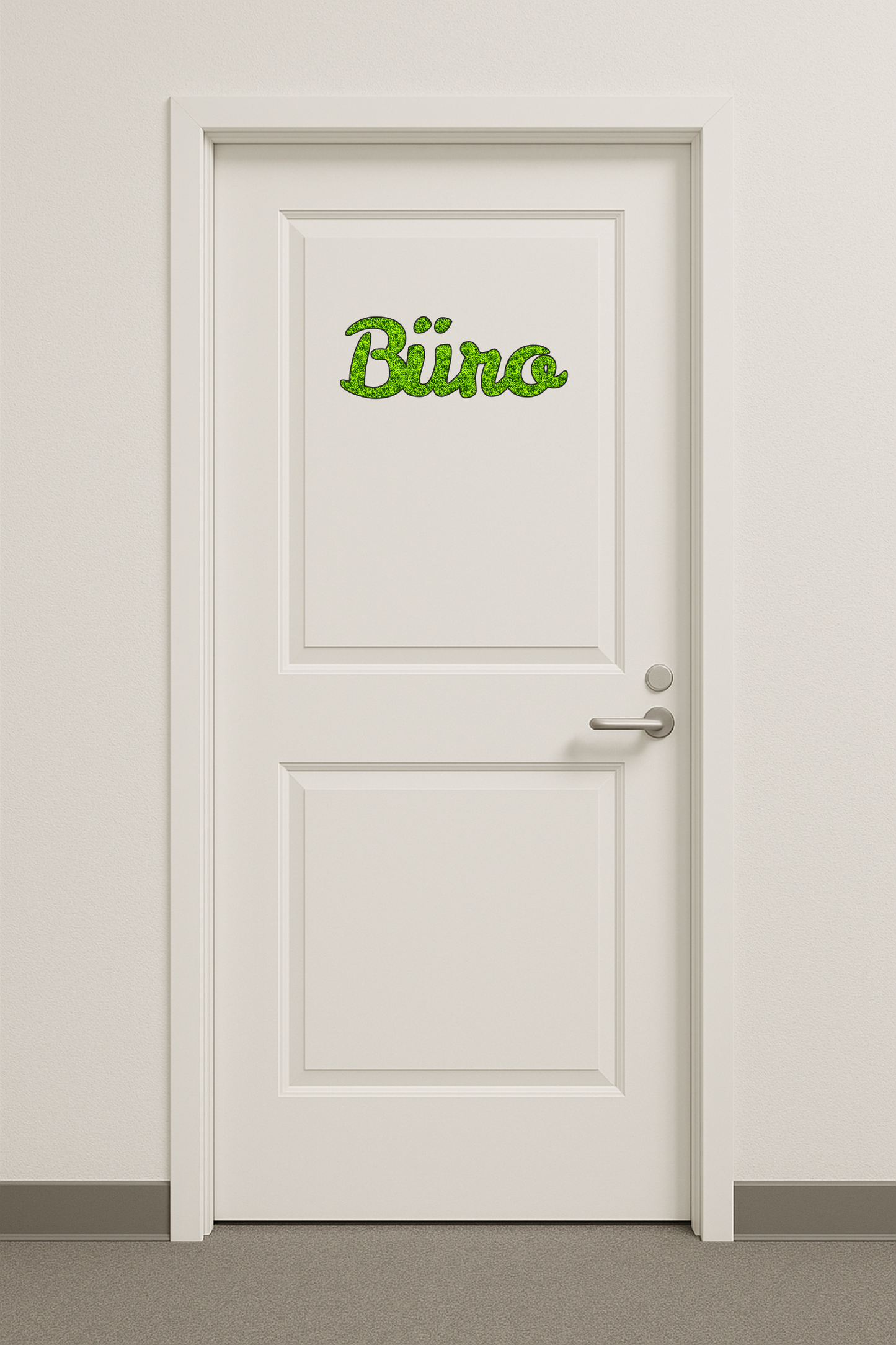 Moos Schriftzug „Büro“ – 34×12 cm | Natur Deko aus konserviertem Moos