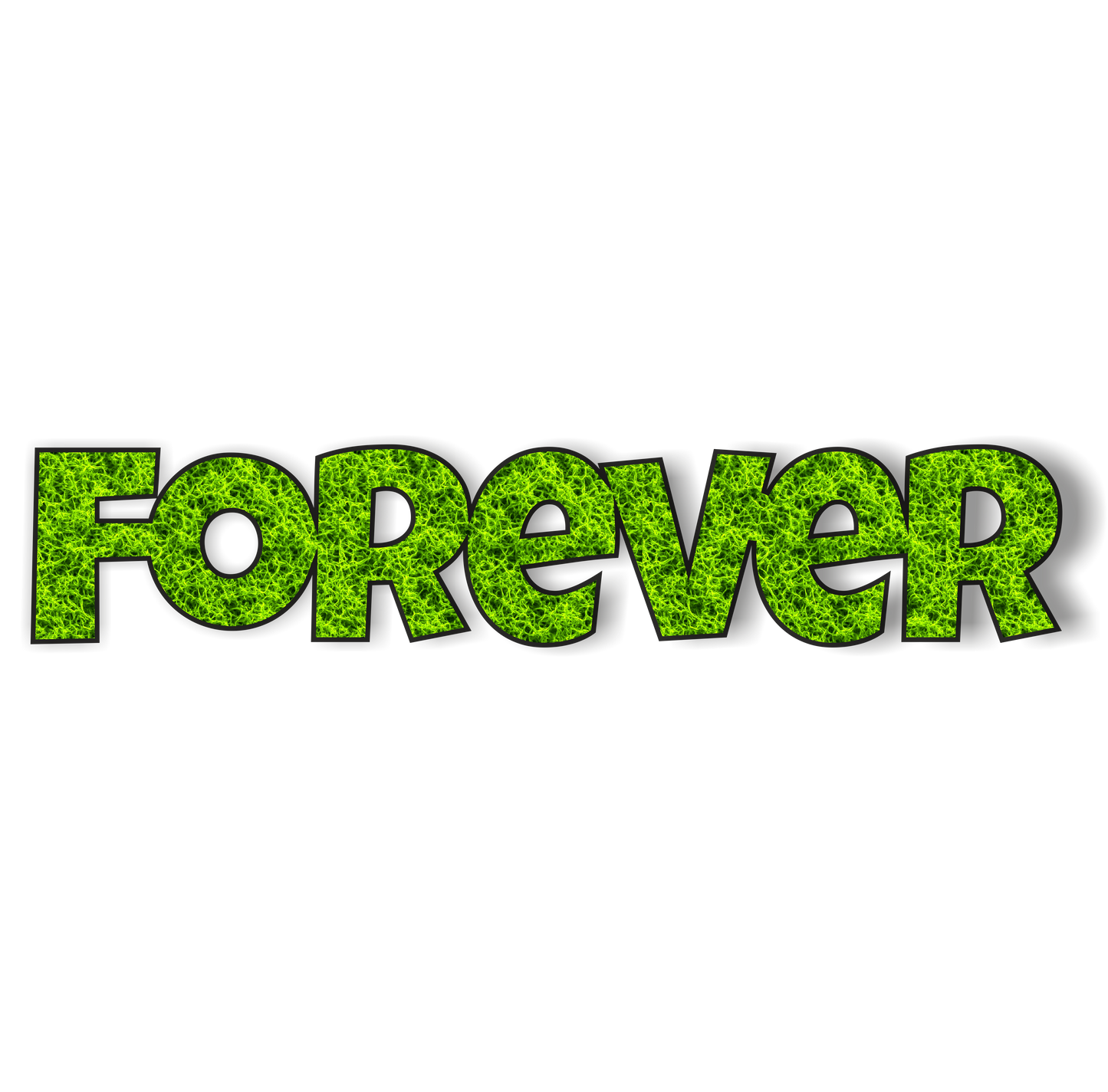 Moos Schriftzug „Forever“ – 36×8 cm | Natur Deko aus konserviertem Moos