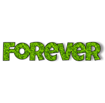 Moos Schriftzug „Forever“ – 36×8 cm | Natur Deko aus konserviertem Moos