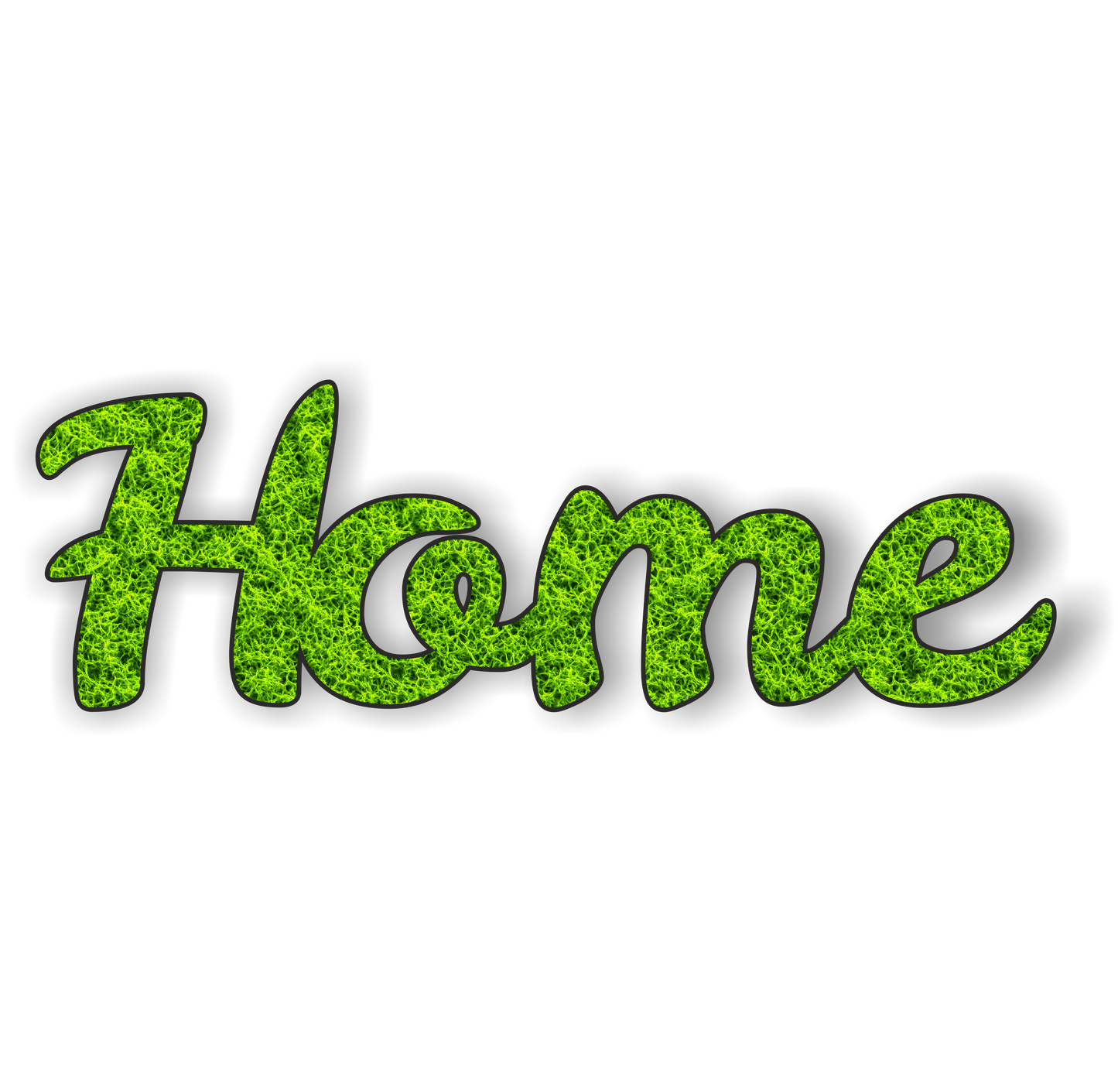 Moos Schriftzug „Home“ – 34×11 cm | Natur Deko aus konserviertem Moos