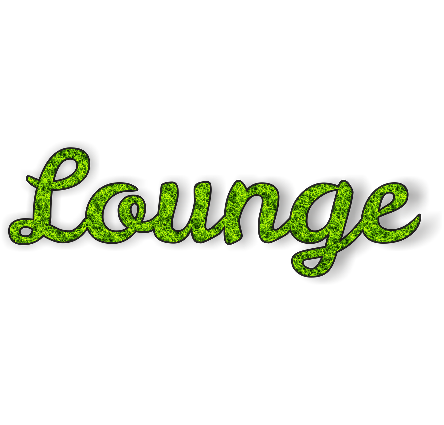 Moos Schriftzug „Lounge“ – 35×11 cm | Natur Deko aus konserviertem Moos