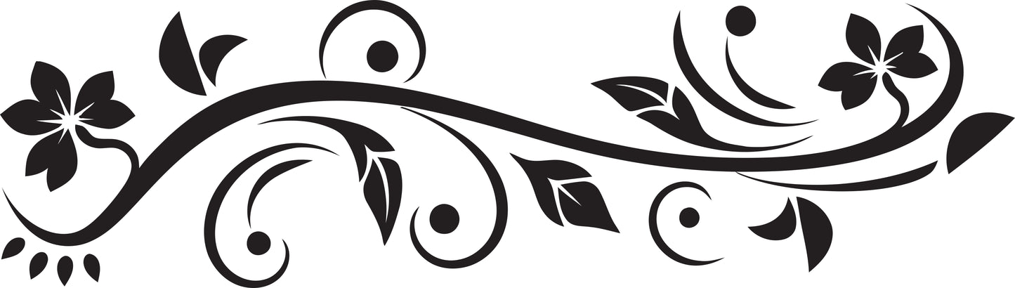 Wandtattoo Ornament als Wanddeko im Wohnraum