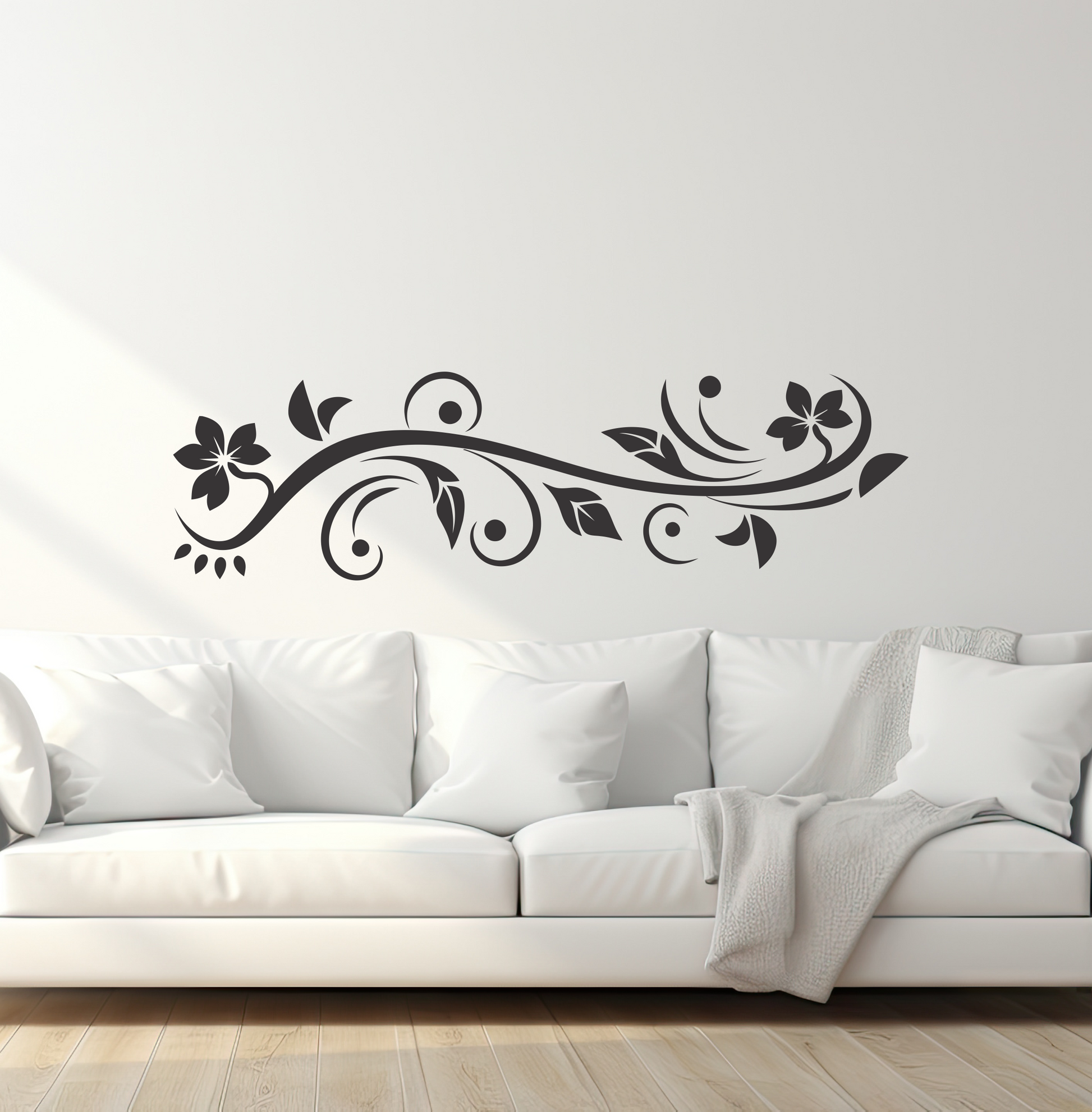 Wandtattoo Ornament Motivansicht in Folienoptik
