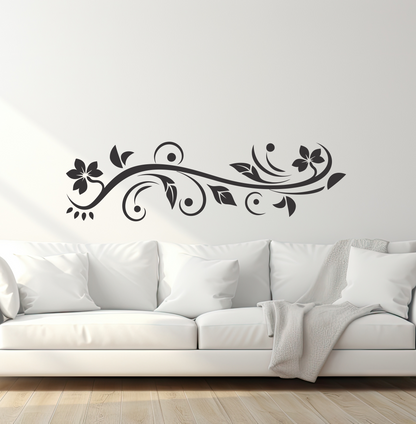 Wandtattoo Ornament Motivansicht in Folienoptik