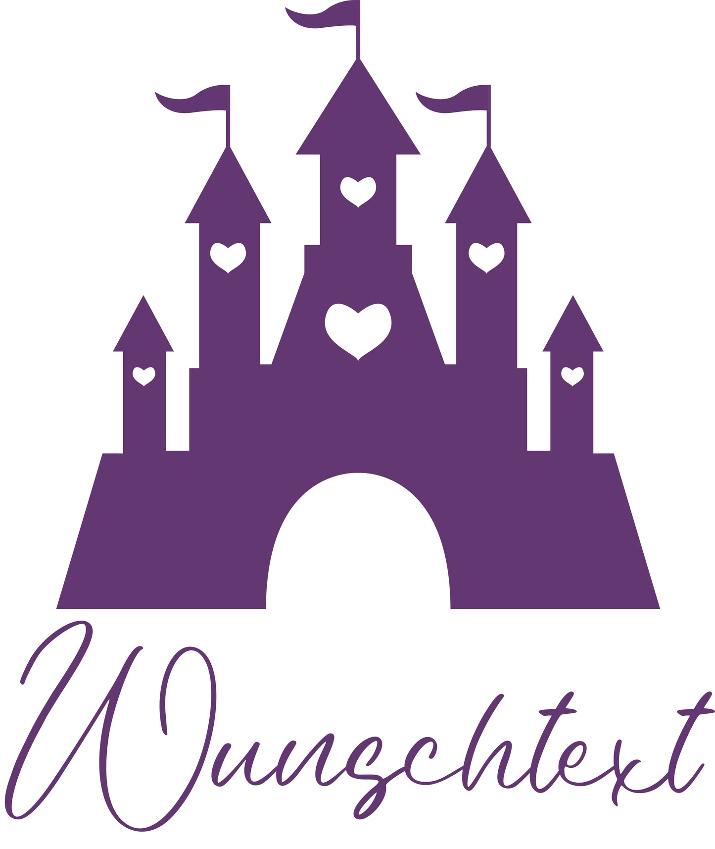 Wandtattoo Schloss mit Namen – personalisiert