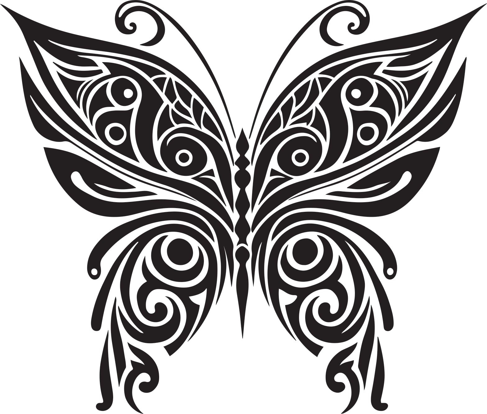 Wandtattoo Schmetterling als Wanddeko im Wohnraum
