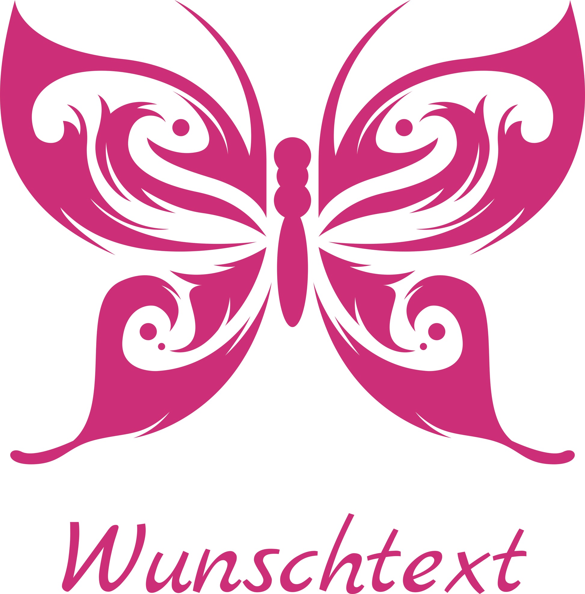 Wandtattoo Schmetterling mit Namen – personalisiert