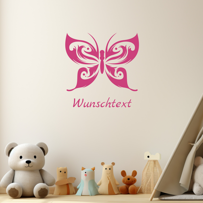 Wandtattoo Schmetterling mit Namen – personalisiert