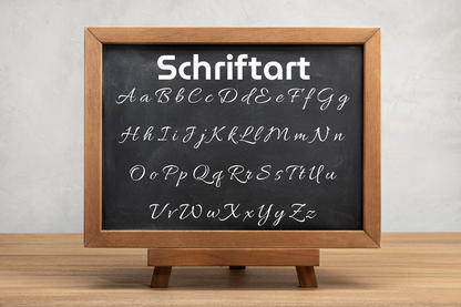 Schriftart-Übersicht für Wandtattoo Traumfänger mit Wunschtext – personalisiert