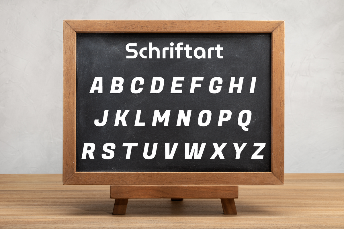 Schriftarten für personalisiertes 3D Türschild