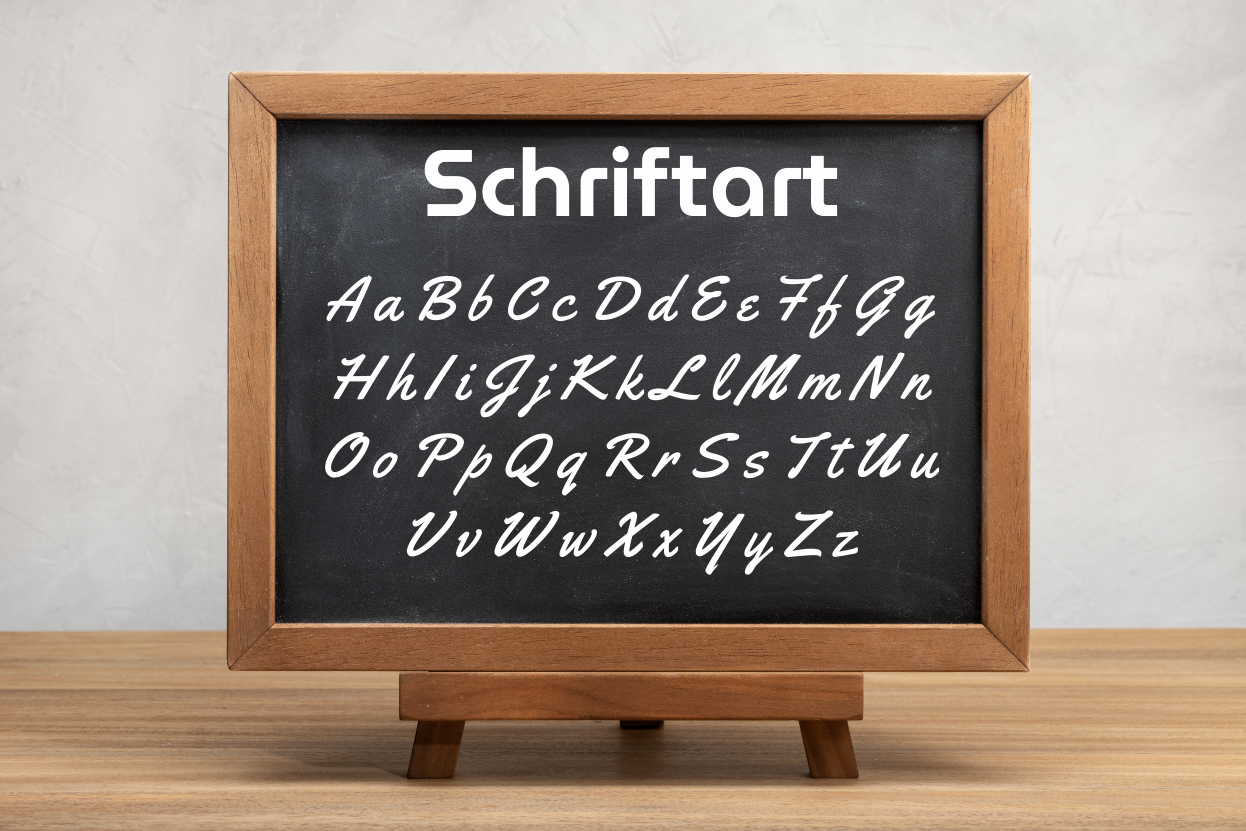 Schriftart-Übersicht für Wandtattoo Fußballspieler mit Namen – personalisiert