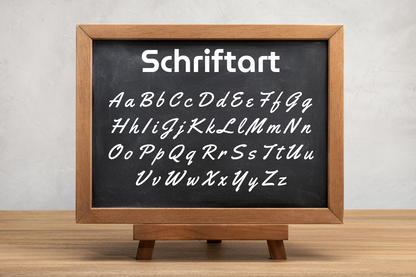 Schriftart-Übersicht für Wandtattoo Fußballspieler mit Namen – personalisiert